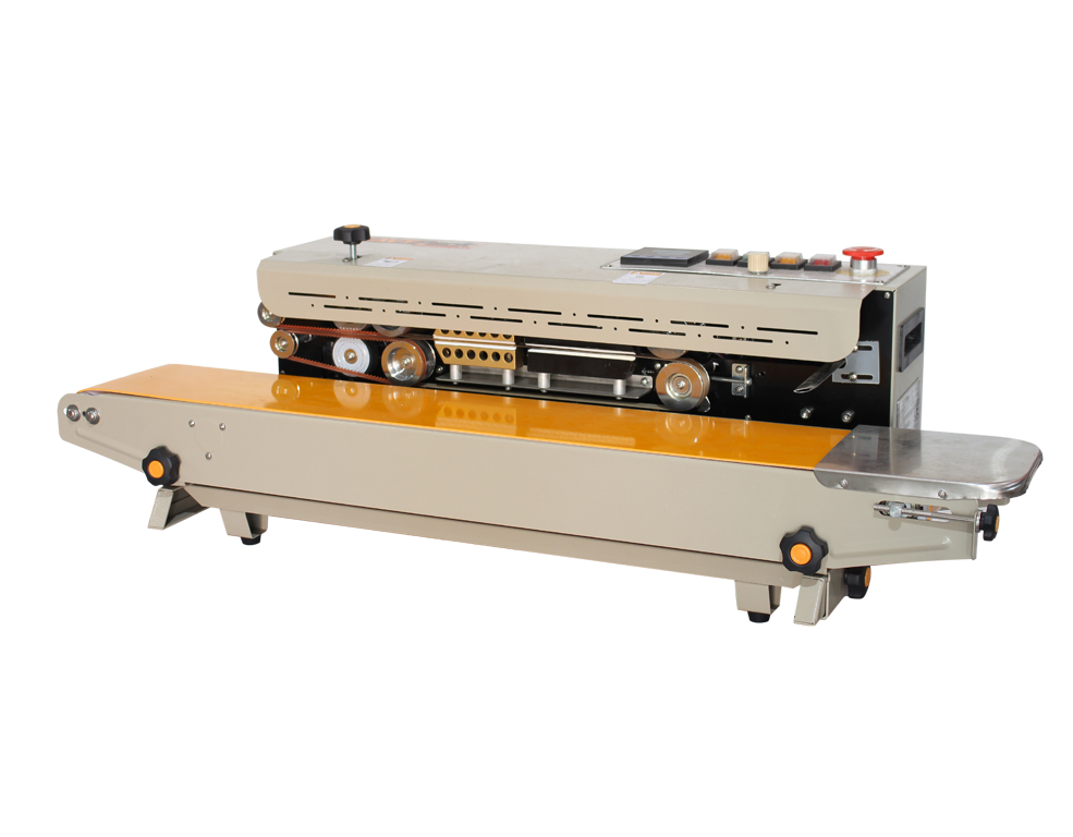 Mesin Seal Continuous Band Sealer (With Gas Flushing) Pengemas Biji Kopi / Keripik / Snack Jajanan Oleh-oleh