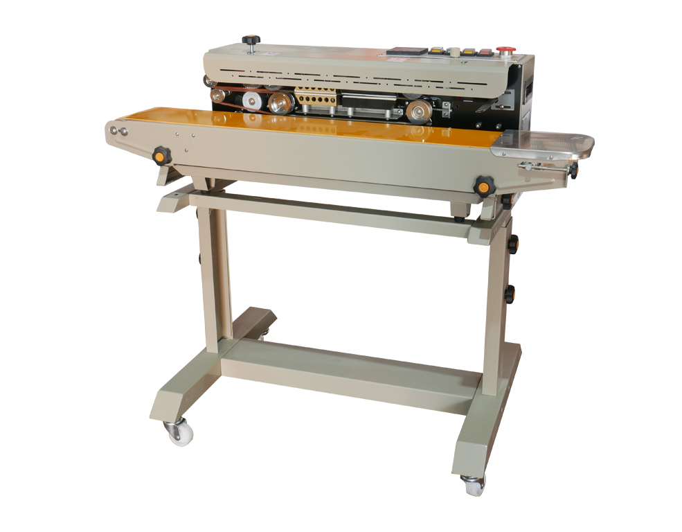 Mesin Seal Continuous Band Sealer (With Gas Flushing) Pengemas Biji Kopi / Keripik / Snack Jajanan Oleh-oleh